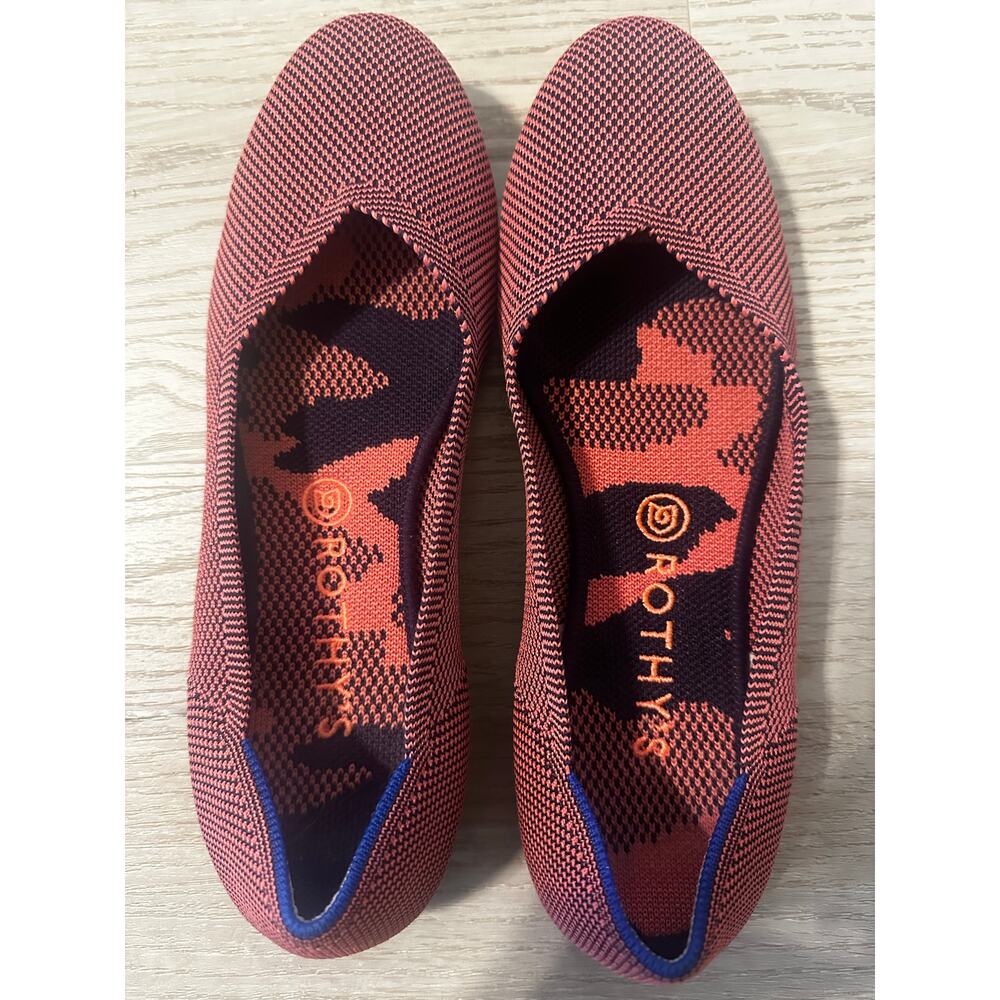 Rothy’s round toe flats Rose & navy size 10 - Picture 5 of 5